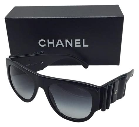 SOLD CHANEL Black Oversized Bow Sunglasses 5276 